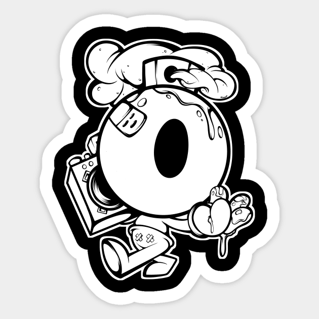 Boombox Graffiti Spray Paint Urban Hip Hop Sticker by SWIFTYSPADE